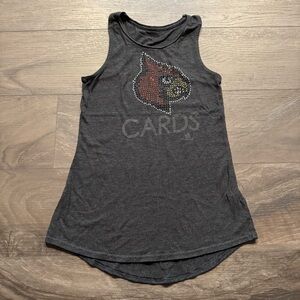 Adidas Louisville CARDS Bling Sleeveless Fitted Tank Top Small